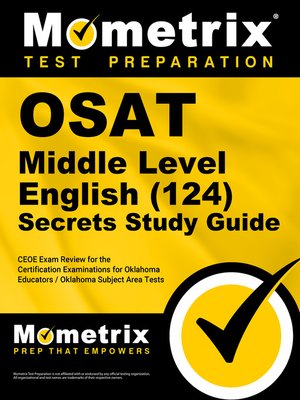 cover image of OSAT Middle Level English (124) Secrets Study Guide